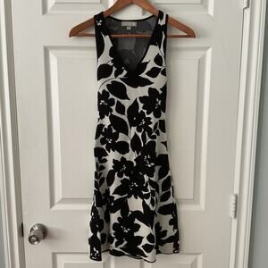 J. CREW Women’s Dress Size S Sleeveless Floral Jacquard Stretchy Knit Resort